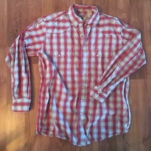Western wear pearl snap shirt 🐎